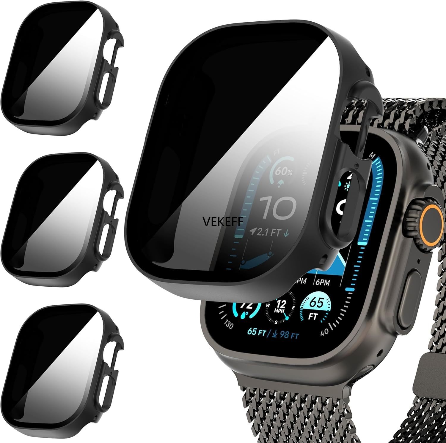 Privacy Screen Protector - 3-pack voor Apple Watch Ultra 3/2/1