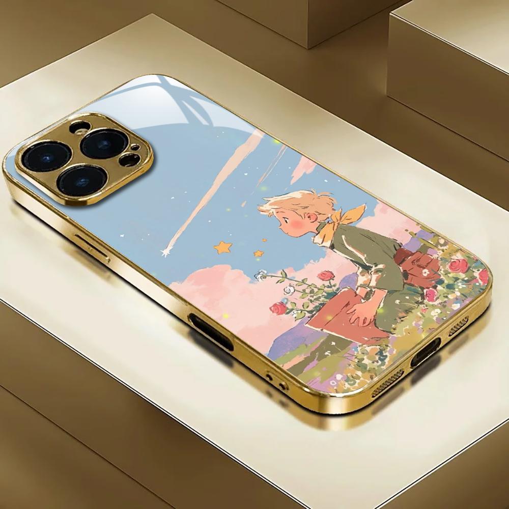 Apple Iphone 15 Pro Max - INS Mirror Rose Little Prince Telefoonhoesje