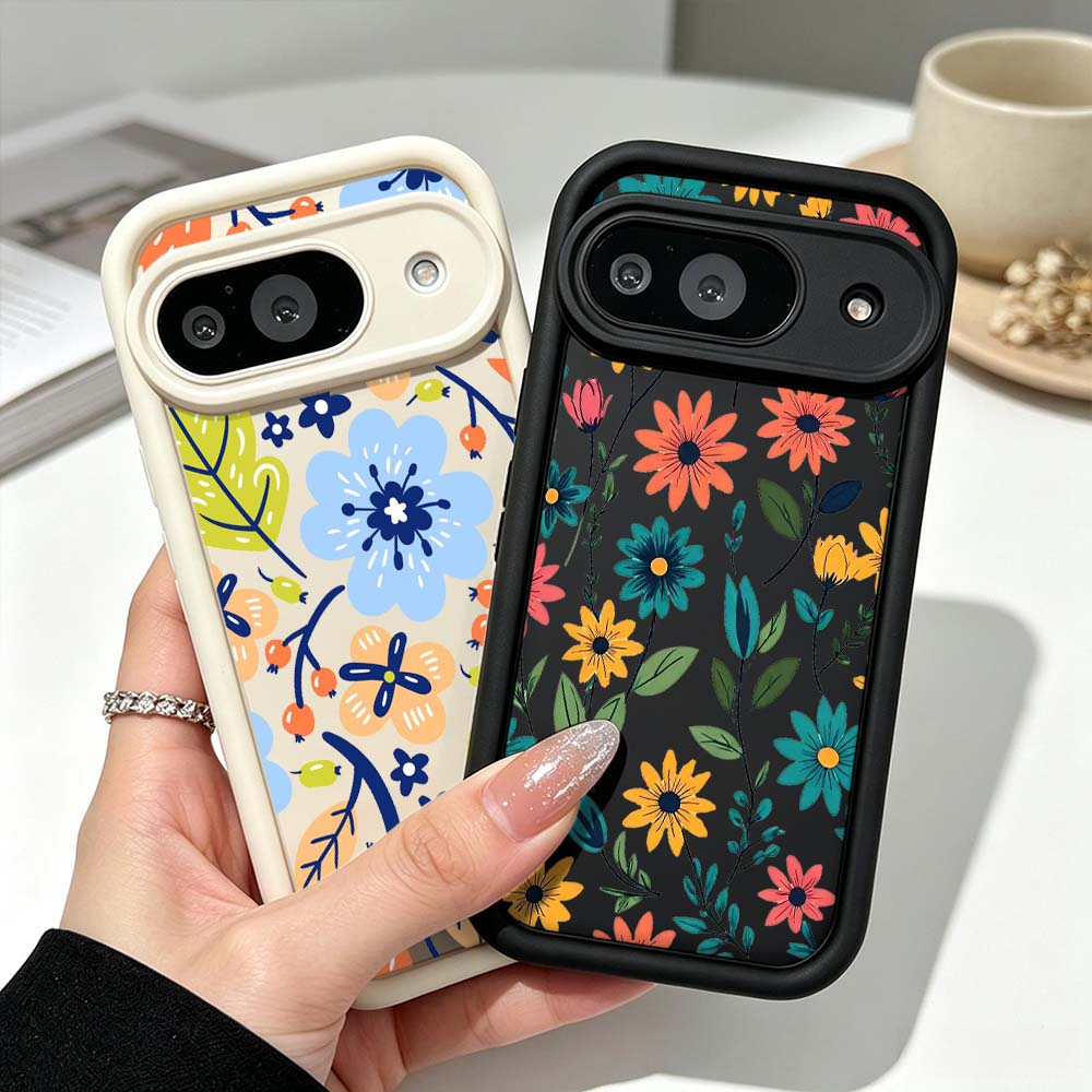 Google Pixel 8A - Bloempatroon Telefoonhoesje voor Google Pixel 10