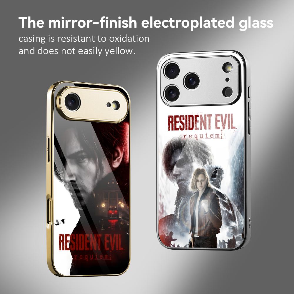 Apple Iphone 15 Pro Max - Game R-Resident Evil 9 Telefoonhoesje Gegalvaniseerde