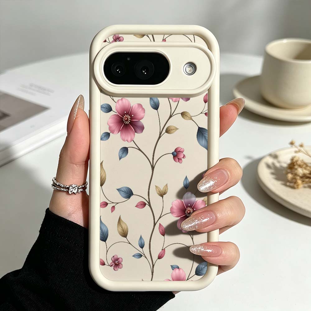 Google Pixel 9 Pro - Art Design Bloemenpatroon Telefoonhoesje voor Google