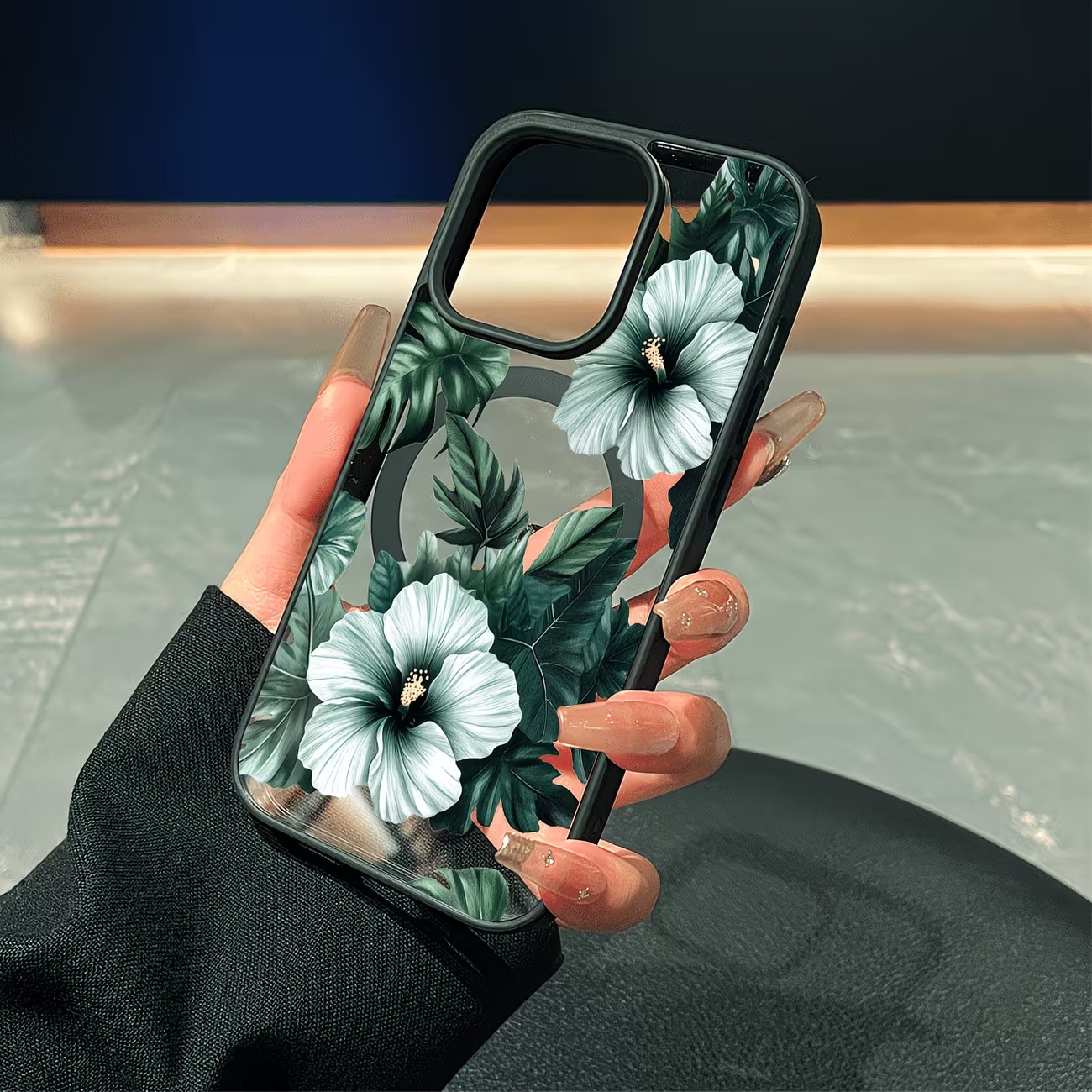 Groene bloemenprint telefoonho - Apple Iphone 15 recensie en prijs